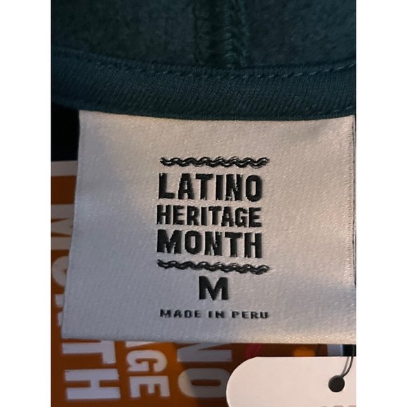 Latino Heritage Month Kids' Latin America Hooded Sweatshirt - Teal, Medium - Picture 7 of 10